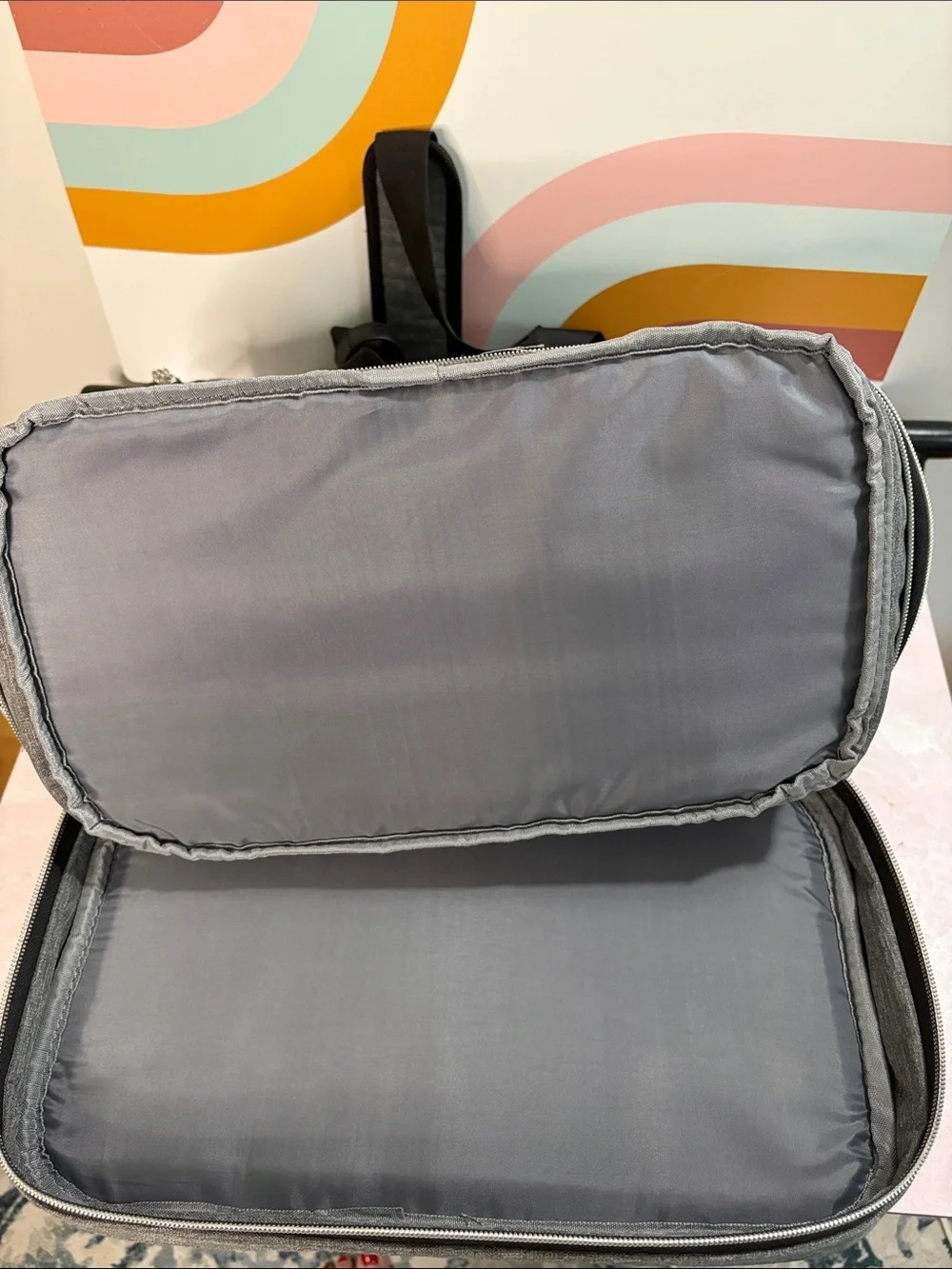 Biaggi Grey Rolling Travel Bag Unisex
